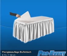 Plexiglasauflage Buffettisch