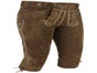 Sofort Versand möglich | Trendige Männer Kniebund Lederhose Braun mit  Hemd | Gr.42 bis 66 | zünftig & modern von Spieth & Wensky | Online Verleih Miete ausleihen - Galerie - Bild 2