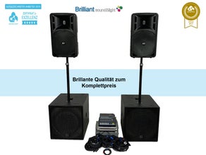 DJ-PA-Anlage mieten · Leistungsstarkes Sound-System für 100–300 Personen