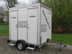 Toilettenwagen Nr. 4 mit Tank !! anschlußfrei mit Damen / Herrenabteilung