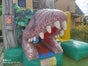 Profi Hüpfburg Luftburg Springburg Dino World T-Rex mit Rutsche Jungentraum günstig leihen mieten in Mittelfranken Nürnberg Fürth Erlangen Ansbach Schwabach Lauf Zirndorf Roth - Galerie - Bild 2
