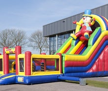 Hüpfburg "Clownrutsche mit Multiplay" 12,00 x 4,00 m