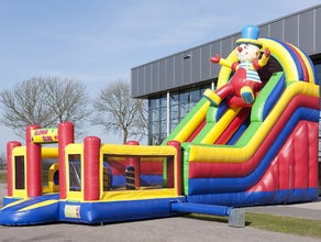Hüpfburg "Clownrutsche mit Multiplay" 12,00 x 4,00 m