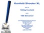 Konfettishooter  XL - 4er Set - Konfettikanone -Streamer - Galerie - Bild 2