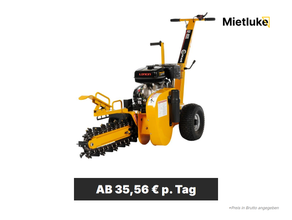 Grabenfräse mieten - ab 35,56 € pro Tag