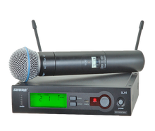Shure SM58 SLX Funkmikro mieten – Mikro, Funkmikrofon, Gesangsmikrofon, Sprachmikrofon