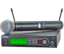 Shure SM58 SLX Funkmikro mieten – Mikro, Funkmikrofon, Gesangsmikrofon, Sprachmikrofon