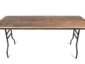 Bankettisch BEN 184x76cm mit Alukante