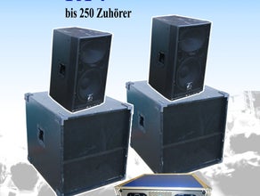 Beschallungsanlage, Lautsprecheranlage, Musikanlage bis 250 Personen