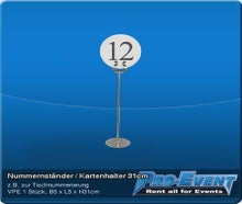 Nummernständer / Kartenhalter 31cm