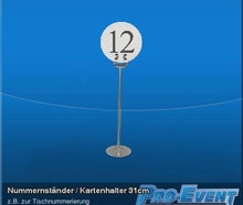 Nummernständer / Kartenhalter 31cm