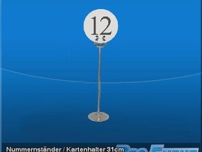 Nummernständer / Kartenhalter 31cm