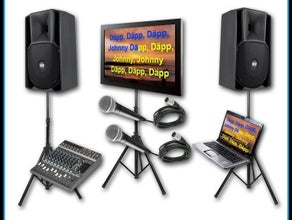 Prof. Karaoke Anlage mit 2 Mikros, 72.000 Songs, 32" Bildschirm Karaoke Maschine