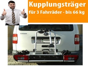 Premium Fahrradträger Atera EVO  für AHK für 3 Fahrräder bis 66 kg Fahrrad-Träger Anhängerkupplung Rad-Träger Kupplungsträger Radträger Träger Fahrräder Fahrradtransport