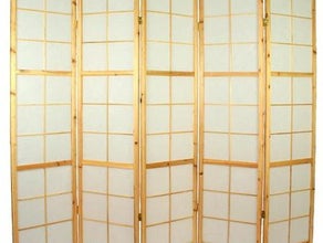 Paravent "Bambus" 5-tlg. 220x175 cm