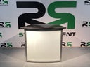 Rednerpult – Plexi-Front, LED-Hintergrund, per Fernbedienung.