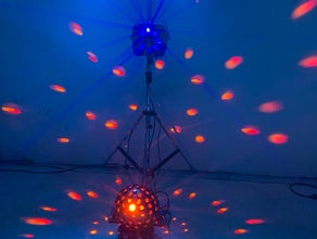 LED-Lichtsystem mit Nebel · Komplettes Party-Licht für Feiern