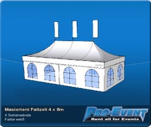 Mastertent Faltzelt 4 x 8m