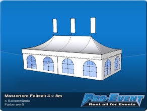 Mastertent Faltzelt 4 x 8m