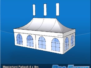 Mastertent Faltzelt 4 x 8m