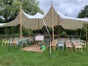 Holzklappstuhl Vintage Multicolour, Mehrfarbig, Pasteltöne, Kreidefarbe, Hochzeit auf dem Land, Landleben, Landhochzeit - Galerie - Bild 2
