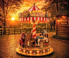 Nostalgie Kinder - Karussell "Zirkus Zauber" mit 6 bis 9 Sitzplätze mieten