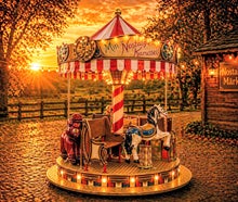 Nostalgie Kinder - Karussell "Zirkus Zauber" mit 6 bis 9 Sitzplätze mieten