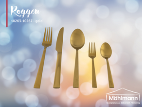 5tlg. Goldenes Besteck/ Menübesteck/ Hochzeitsbesteck - Vintage Hochzeit - Goldbesteck - Versand