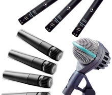 Mikrofonset - Drumset - Schlagzeug Mikrofonierung - die Klassiker von AKG und Shure