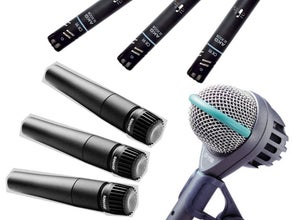 Mikrofonset - Drumset - Schlagzeug Mikrofonierung - die Klassiker von AKG und Shure