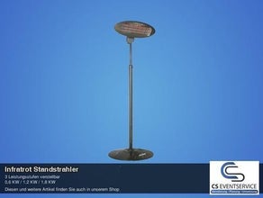 Infrarot Strahler bis 1800 Watt Heizung Zeltheizung Terrassenstrahler Heizpilz