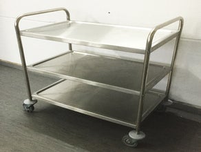 Servicewagen 3 Etagen silber
