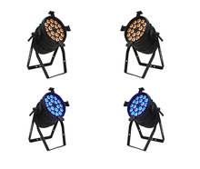LED-Lichtset RGBA · 4er Floorspot-Set im Case