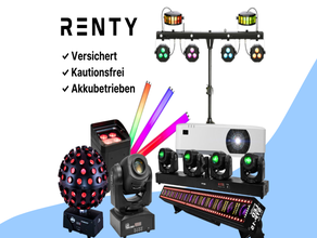 Lichttechnik mieten (ab € 4,90) ✓ LED Akku PARs ✓ Discokugel ✓ Neonröhren ✓ Moving Heads ✓ Top Effekte und Auswahl!