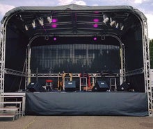 Mobile Bühne (Rundbogen), Veranstaltungsbühne, Bühnendach, Rundbogenbühne