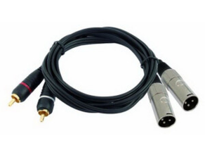 Cinch auf XLR male Kabel 1,5 m mieten – Kabel & Adapter