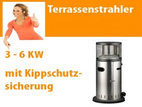 Terrassenstrahler, Heizpilz, Polo Strahler