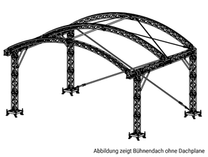Bühnendach 8 x 6 m,  Stage-Dach ARC II
