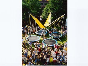 Kombipaket - Trampolin + Hindernisparcours mieten
