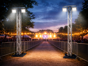 Flutlichtmast Traverse SET mieten