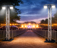 Flutlichtmast Traverse SET mieten