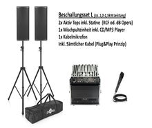 Beschallungsanlage  Partyanlage Paketgröße L oder XL mit Subwoofer