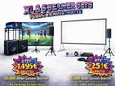 Public Viewing Technik mieten – Beamer Sets und TV Sets mit Musikanlage