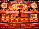 Nostalgie Jahrmarkt für Ihr Firmenevent mieten ! Für ca. 200 Personen ! Popcorn / Zuckerwatte / Mandelstand, Waffelstand, Poffertjes Stand, Slush-Eis Stand, Slush- Cocktailstand erweiterbar mit Karussell, Hüpfburg usw. - Galerie - Bild 1