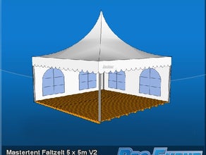 Mastertent Faltzelt 5 x 5m V2