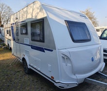 Knaus 400LK Sport Silver Selection, Wohnwagen 4 Personen mit Sonnensegel, Familien-Caravan, Dachklima, Hund