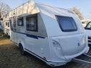 Knaus 400LK Sport Silver Selection, Wohnwagen 4 Personen mit Sonnensegel, Familien-Caravan, Dachklima, Hund