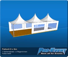 Faltzelt 3 x 9m