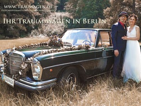 Oldtimer Mercedes Benz 250S Hochzeitsauto Brautwagen inkl. Chauffeur