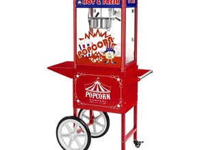 Popcornmaschine - inkl. Wagen - USA-Design